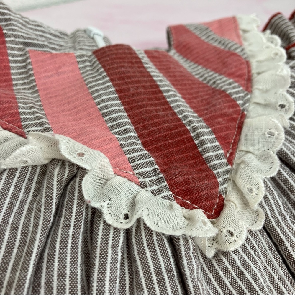 Well Dressed Wolf Rosie dress sleeveless ruffled pomegranate red size 18 months - Picture 4 of 9